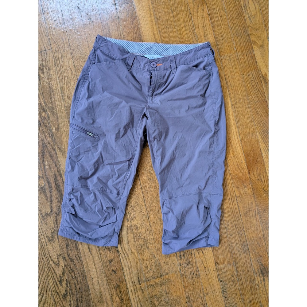 Orvis Women's Capris Pants‎ 4 Purple Outdoor Travel Hiking Cargo